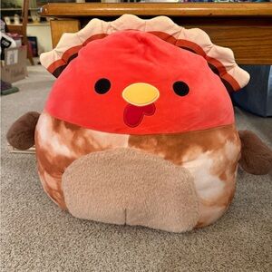 Squishmallows Red Orange Brown Thanksgiving Turkey Plush